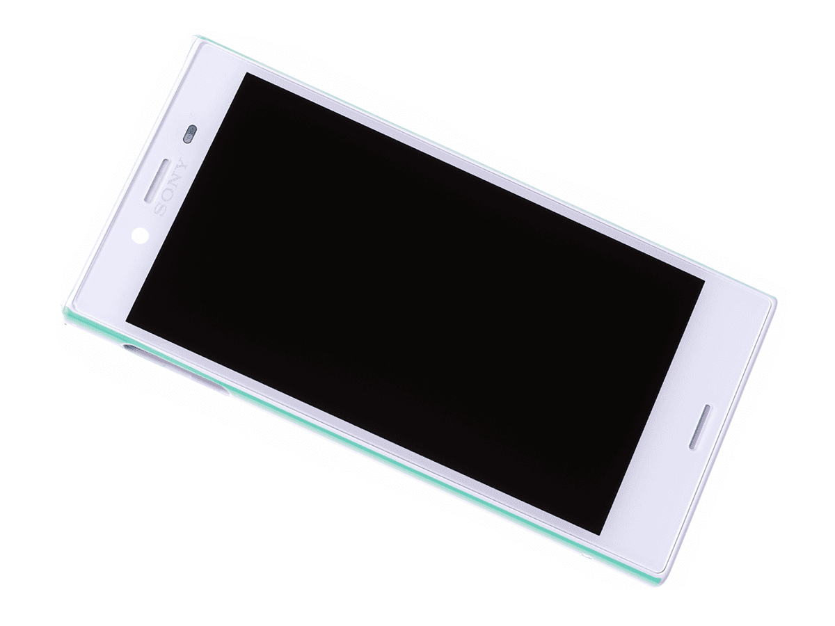 Front cover with touch screen and LCD dispaly Sony F5321 Xperia X Compact - white (original)