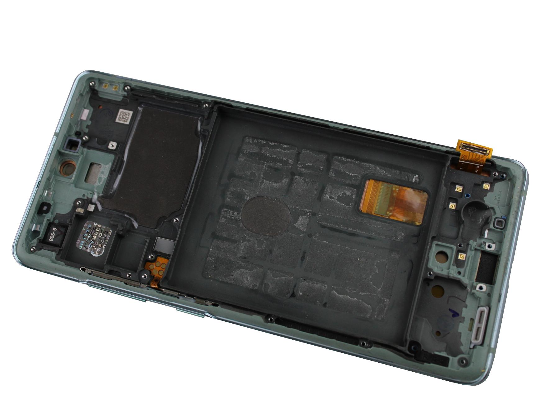 ORYGINALNY Wyświetlacz LCD + ekran dotykowy Samsung SM-G781 Galaxy S20 FE 5G - zielony (Cloud Mint) (wymieniona szyba)