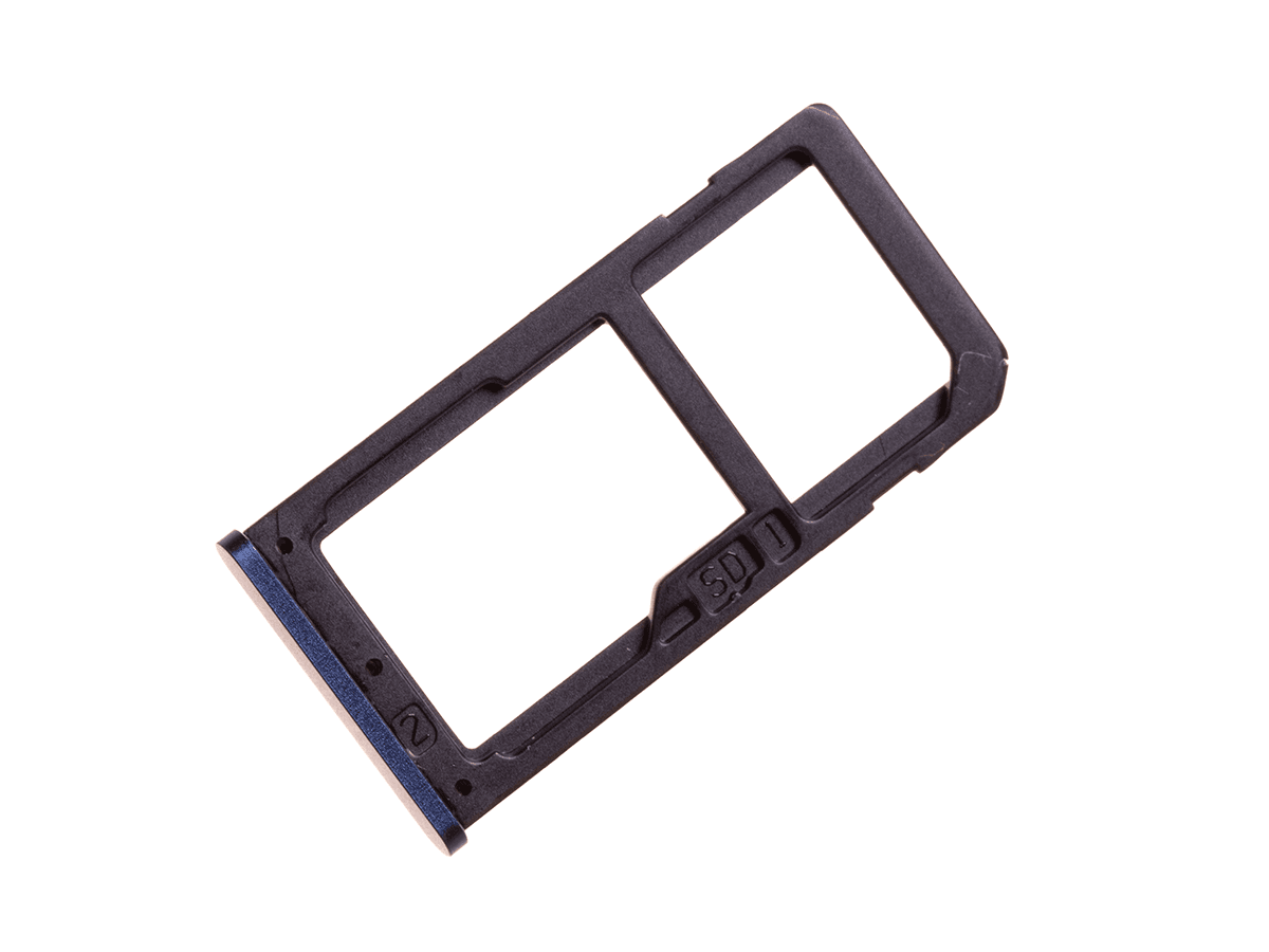 Oryginal SIM card tray Nokia 6 Dual SIM - blue