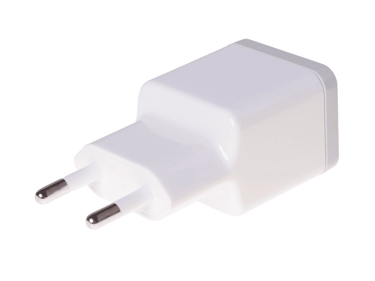 Adapter travel charger HEDO 2xUSB 2,4A - white (original)