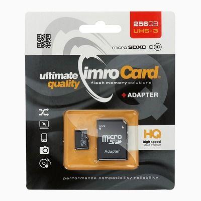 Paměťová karta IMRO 256GB microSD 10 UHS-3 + SD adaptér