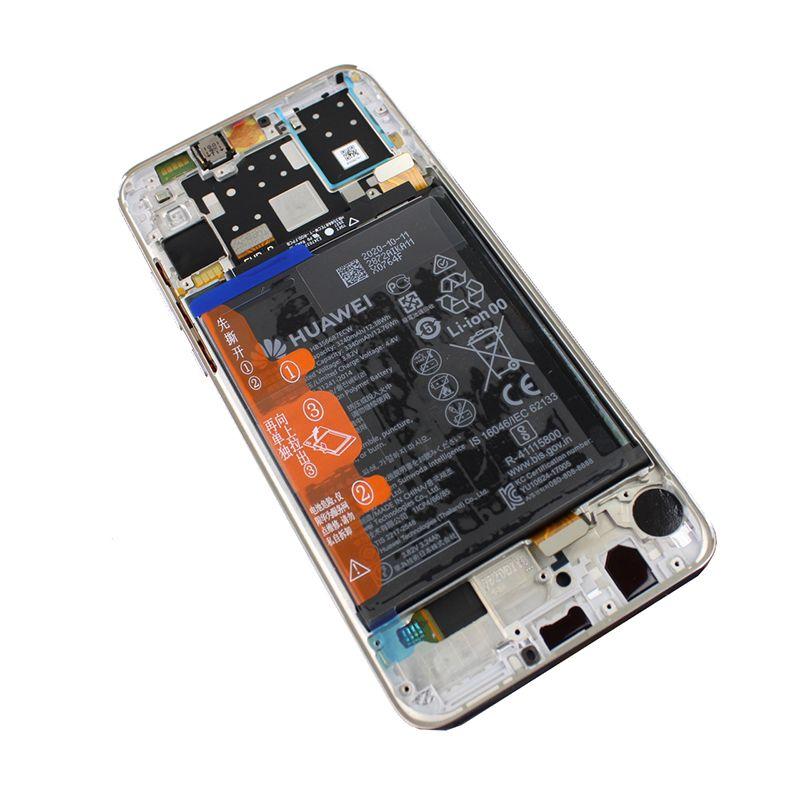 Originál LCD + Dotyková vrstva s baterii Huawei P30 Lite New Edition 2020 MAR-LX1A bílá