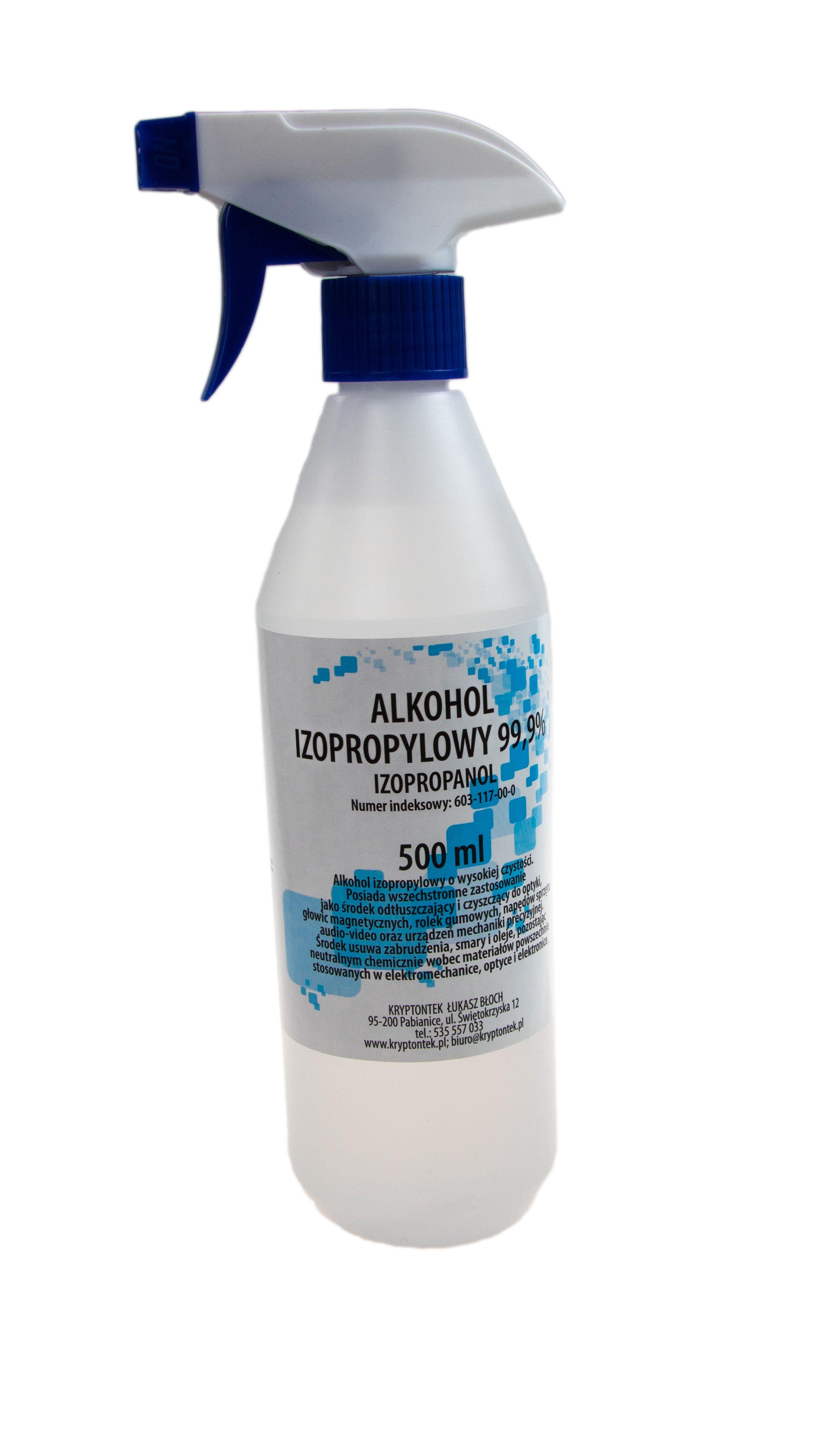 Isopropyl alcohol 99.9% 500ml with sprayer