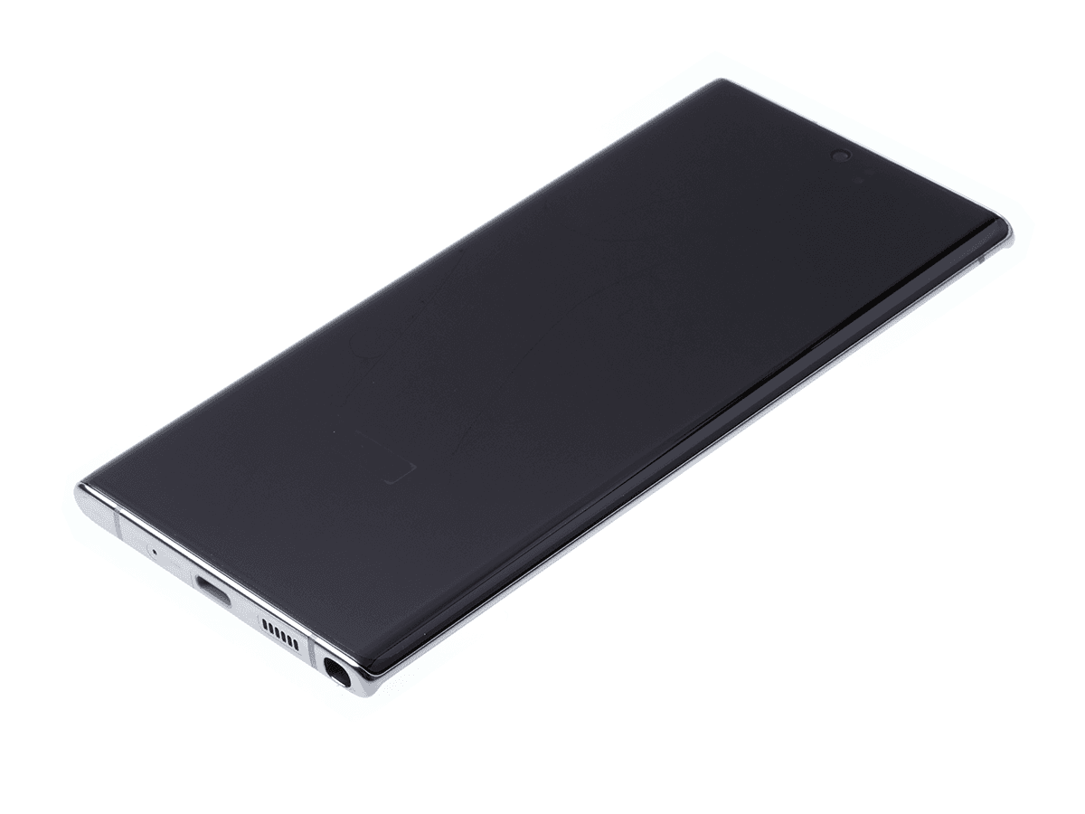 Oryginalny Wyświetlacz LCD + Ekran dotykowy Samsung SM-N975 Galaxy Note 10 Plus - srebrny