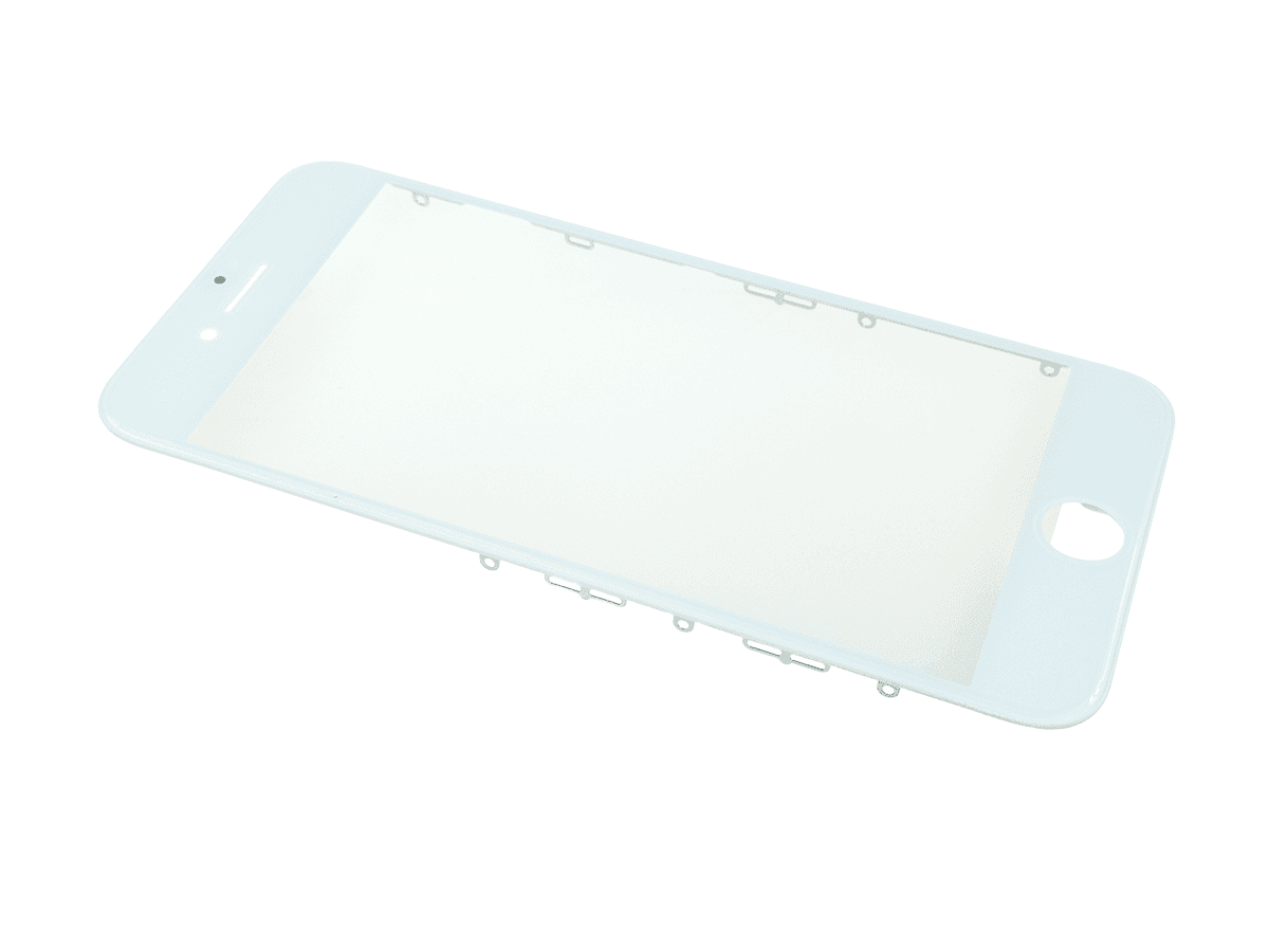 LCD Sklíčko + rámeček + OCA lepidlo iPhone 8G bílé - sklíčko displeje