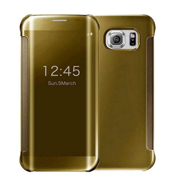 Obal Samsung Galaxy S7 G930 zlatý Wallet Miror