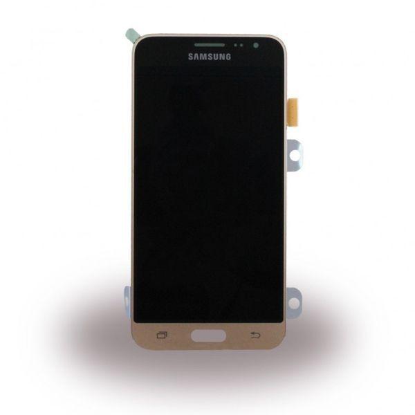 Wyświetlacz LCD + ekan dotykowy Samsung J320 J3 2016 złoty (Amoled)