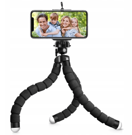 Flexible tripod stand / stick for phone black