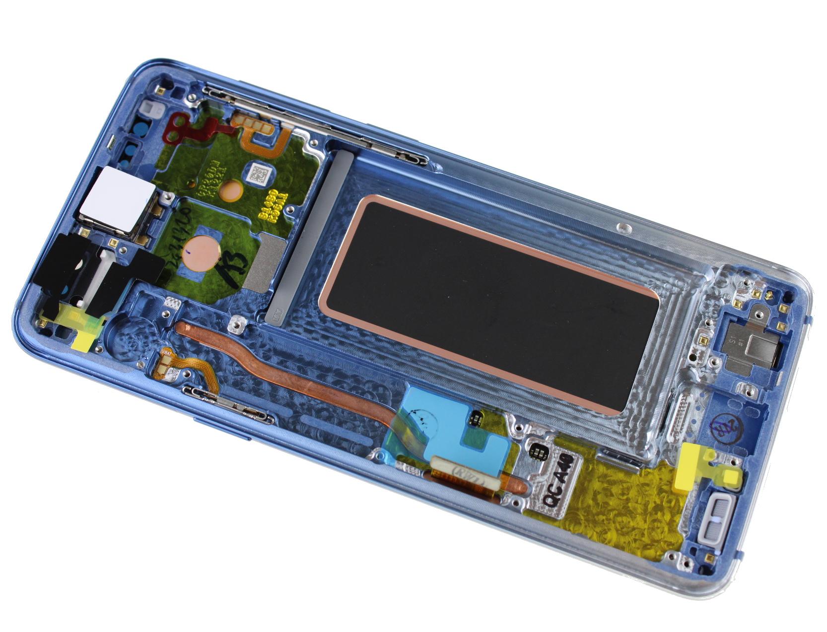 Oryginalny Wyświetlacz LCD + Ekran dotykowy Samsung SM-G960 Galaxy S9 polaris blue / niebieski