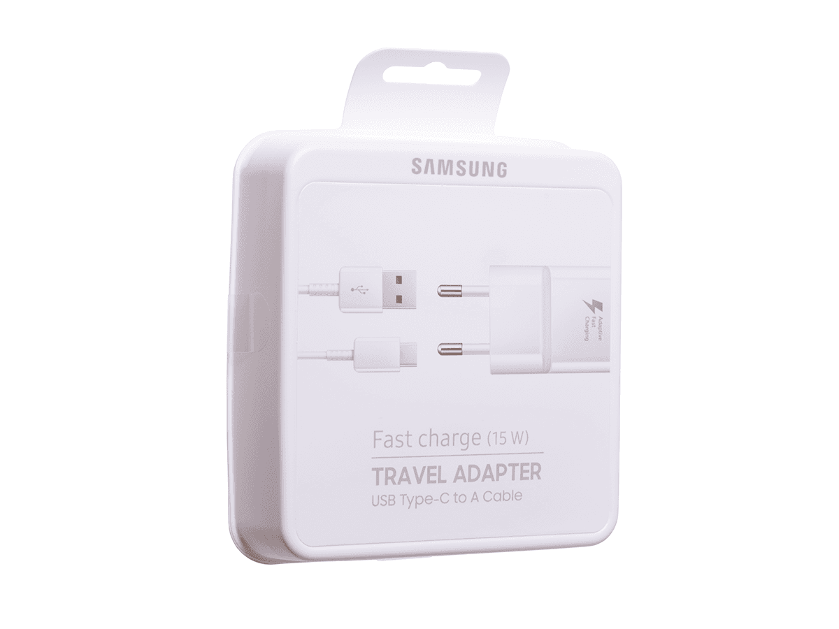 Oryginalna ładowarka sieciowa Samsung z kablem Type-C EP-TA20EWECGWW Samsung - biała (blister)