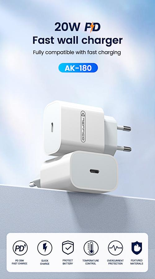 JELLICO wall charger AK180 PD 20W 1xUSB-C White