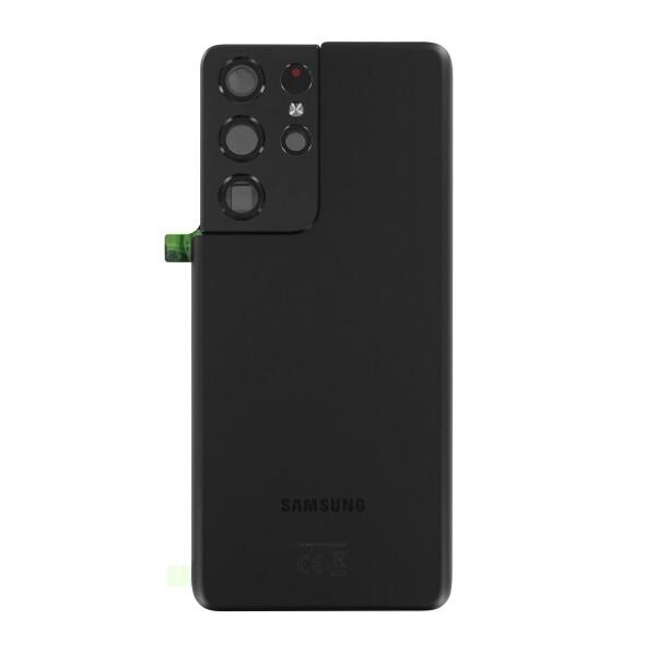 Oryginalna Klapka baterii Samsung SM-G998 Galaxy S21 Ultra - czarna (Demontaż) Grade A