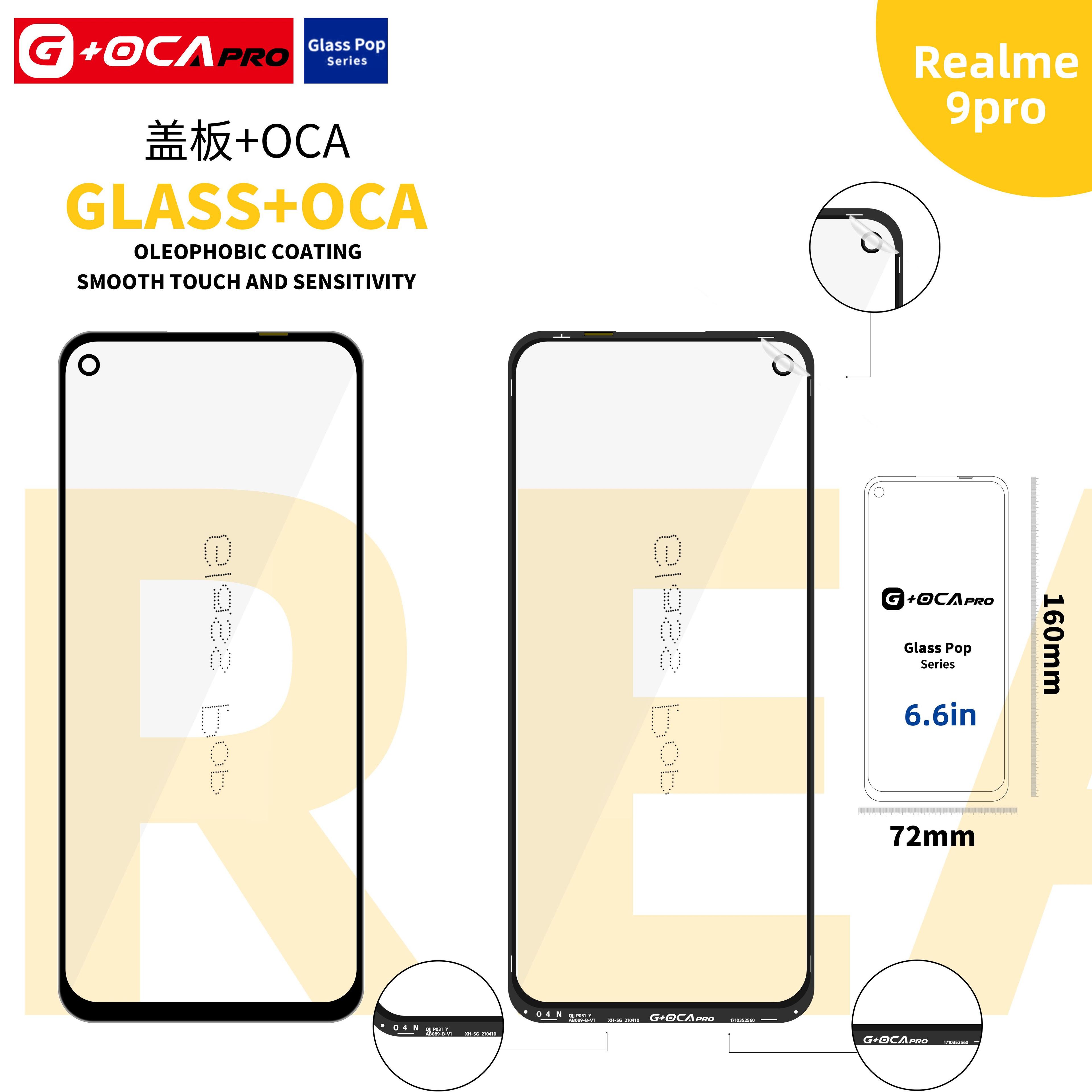 Glass G + OCA Pro (with oleophobic cover) Realme 9 Pro