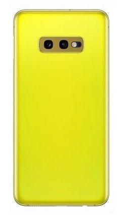 Battery cover Samsung s10e + camera glass yellow
