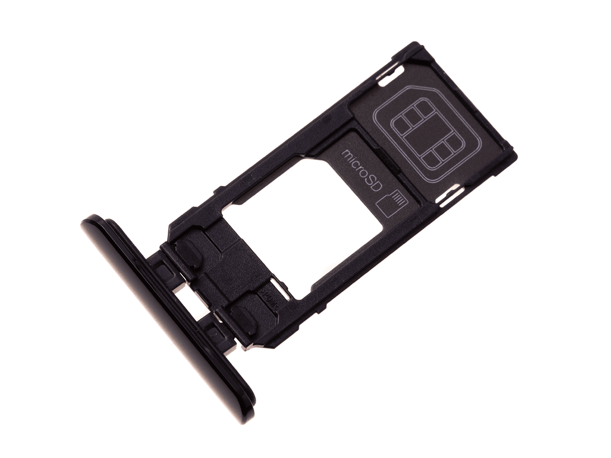 SIM tray card Sony J8210, J8270 Xperia 5 - black (original)