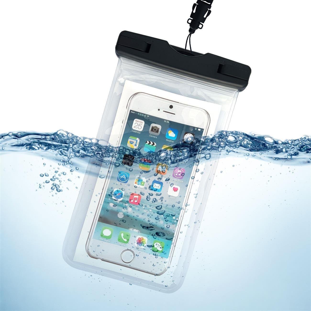 Waterproof pouch phone bag for swimming pool transparent