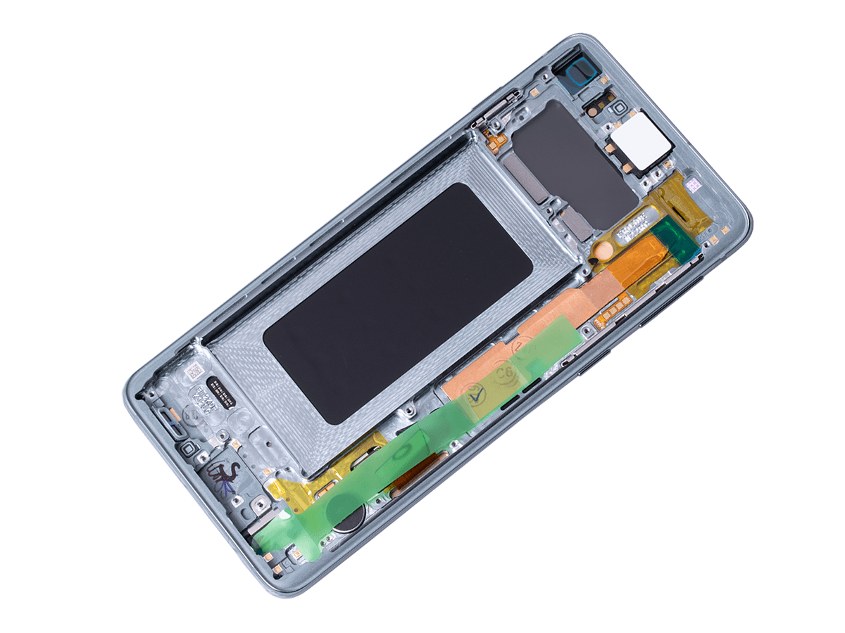 Oryginalny Wyświetlacz LCD + Ekran dotykowy Samsung SM-G973 Galaxy S10 - zielony (oryginalny)