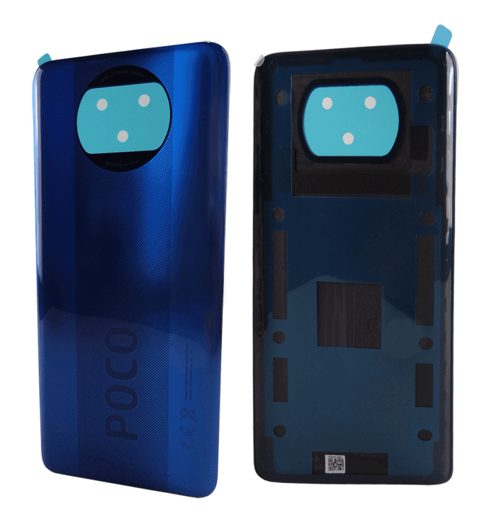 Oryginalna Klapka baterii Xiaom Poco X3 - niebieska