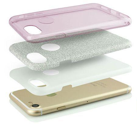 Silikonový obal iPhone 7 4.7 stříbrný