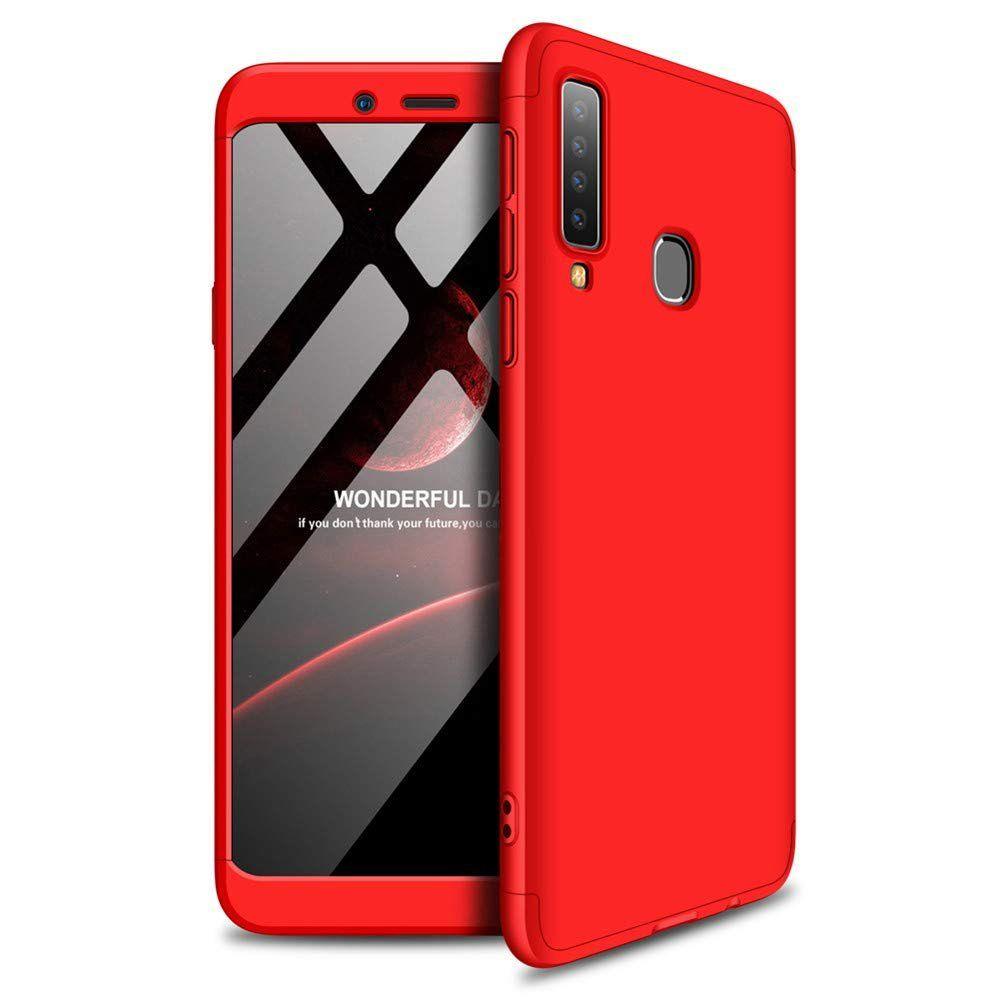 360 case iPhone 8 / 7  red + hard glass