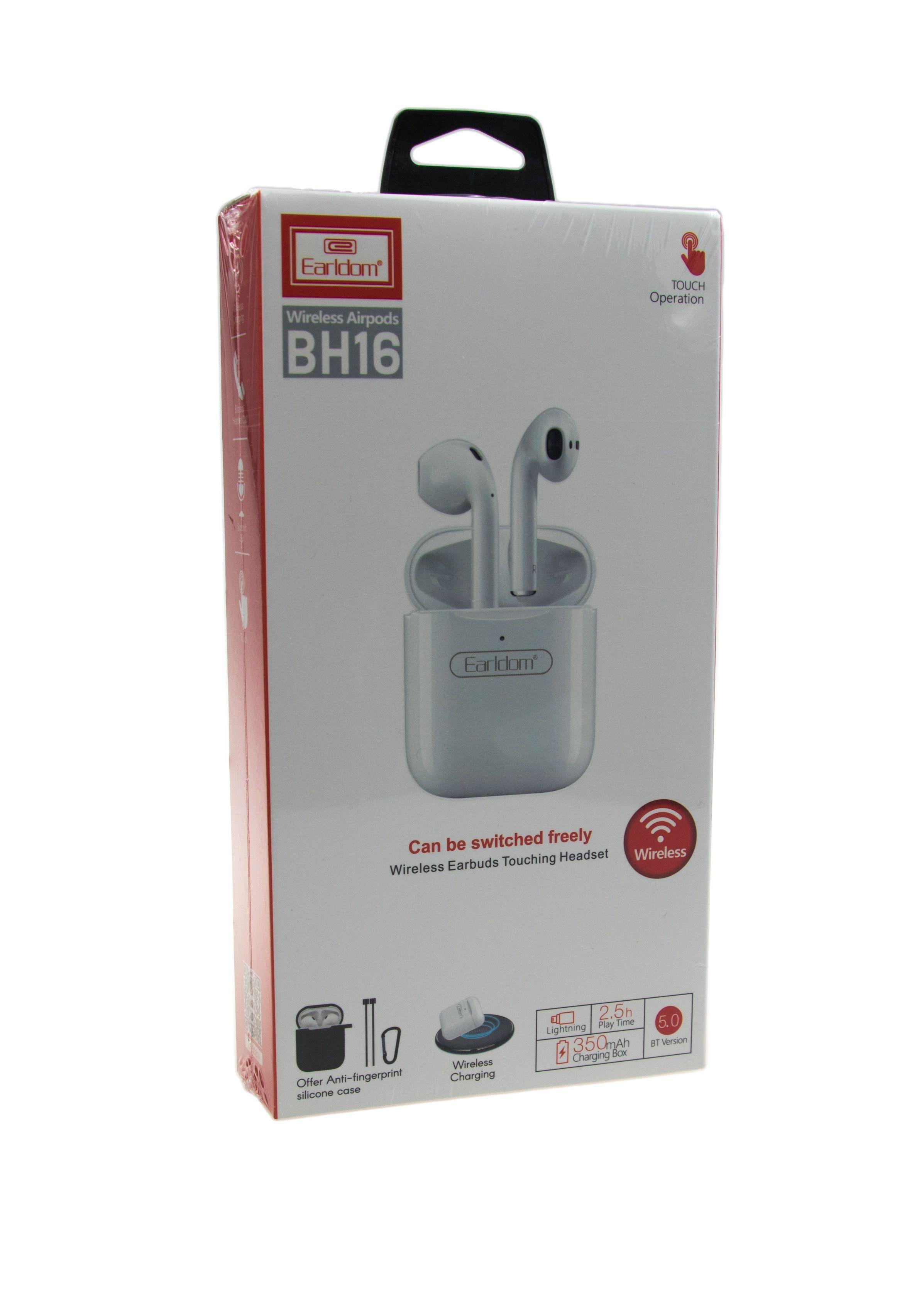 Bezprzewodowe Słuchawki bluetooth BH16 z ładowaniem indukcyjnym