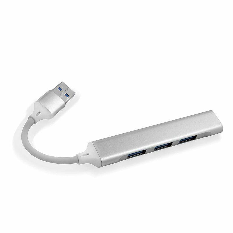 Reverse adaptér HUB 3X USB 2.0 + 1X USB 3.0 bílo-stříbrný rozbočovač USB