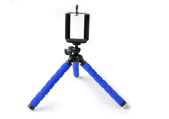 Flexibilní stativ - držák na telefon modrý