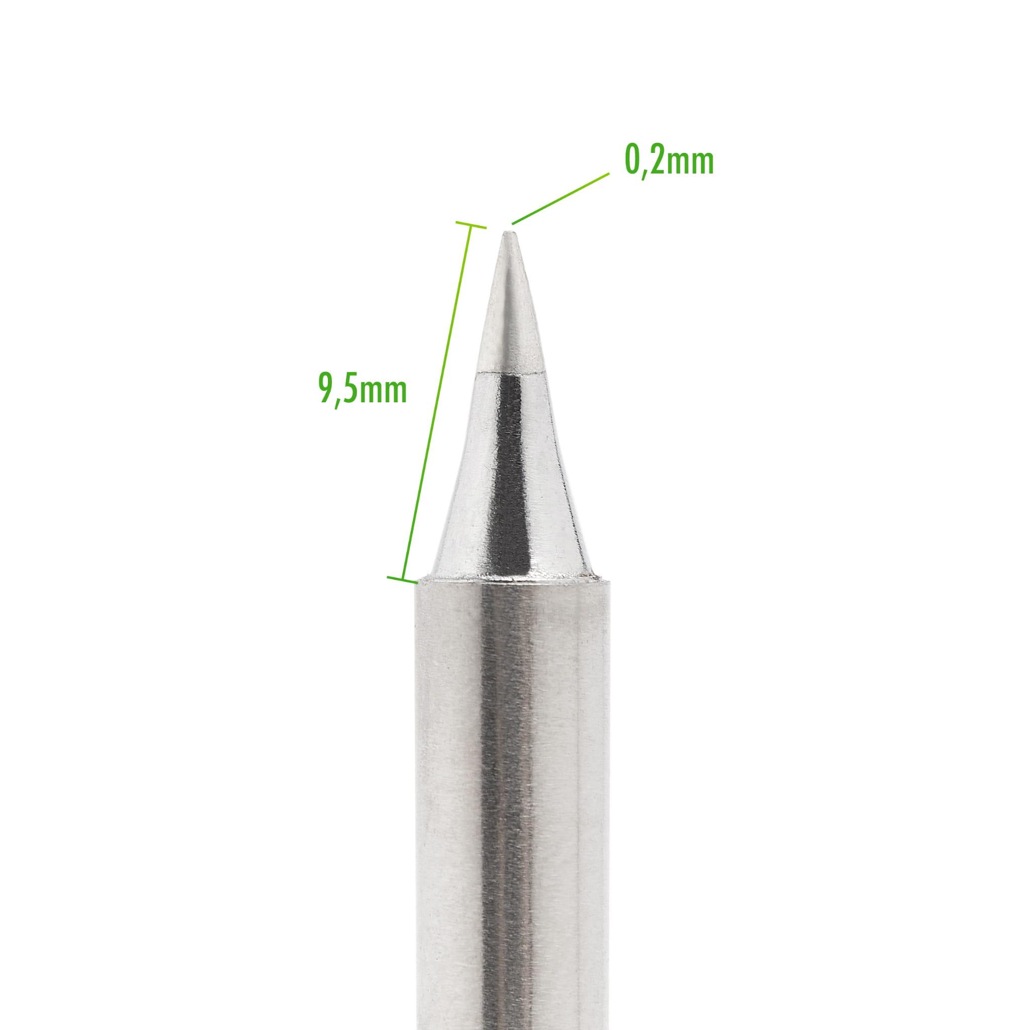 Soldering tip T12-I cone 0.2mm with built-in heater for T12 soldering station