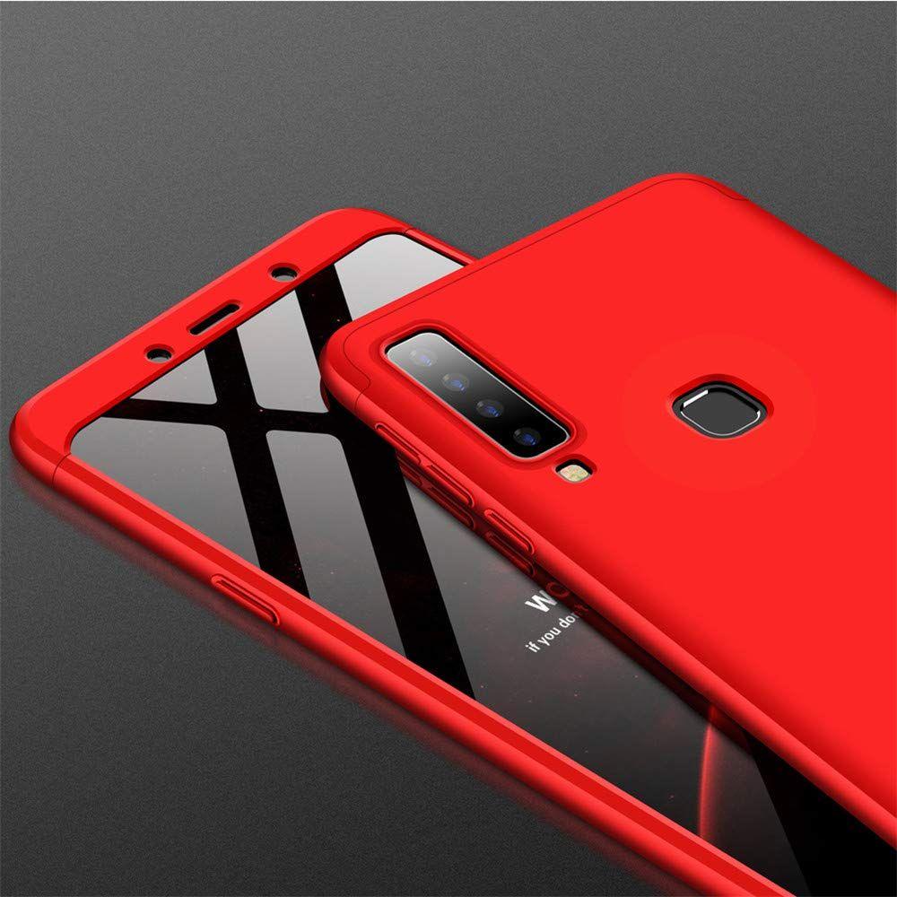 Obal Xiaomi Redmi Note 7 červený 360°+ ochranné sklo