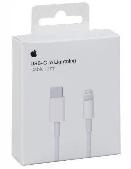 Originál kabel PD Apple iPhone Typ-C / Lightning 1m bílý blister