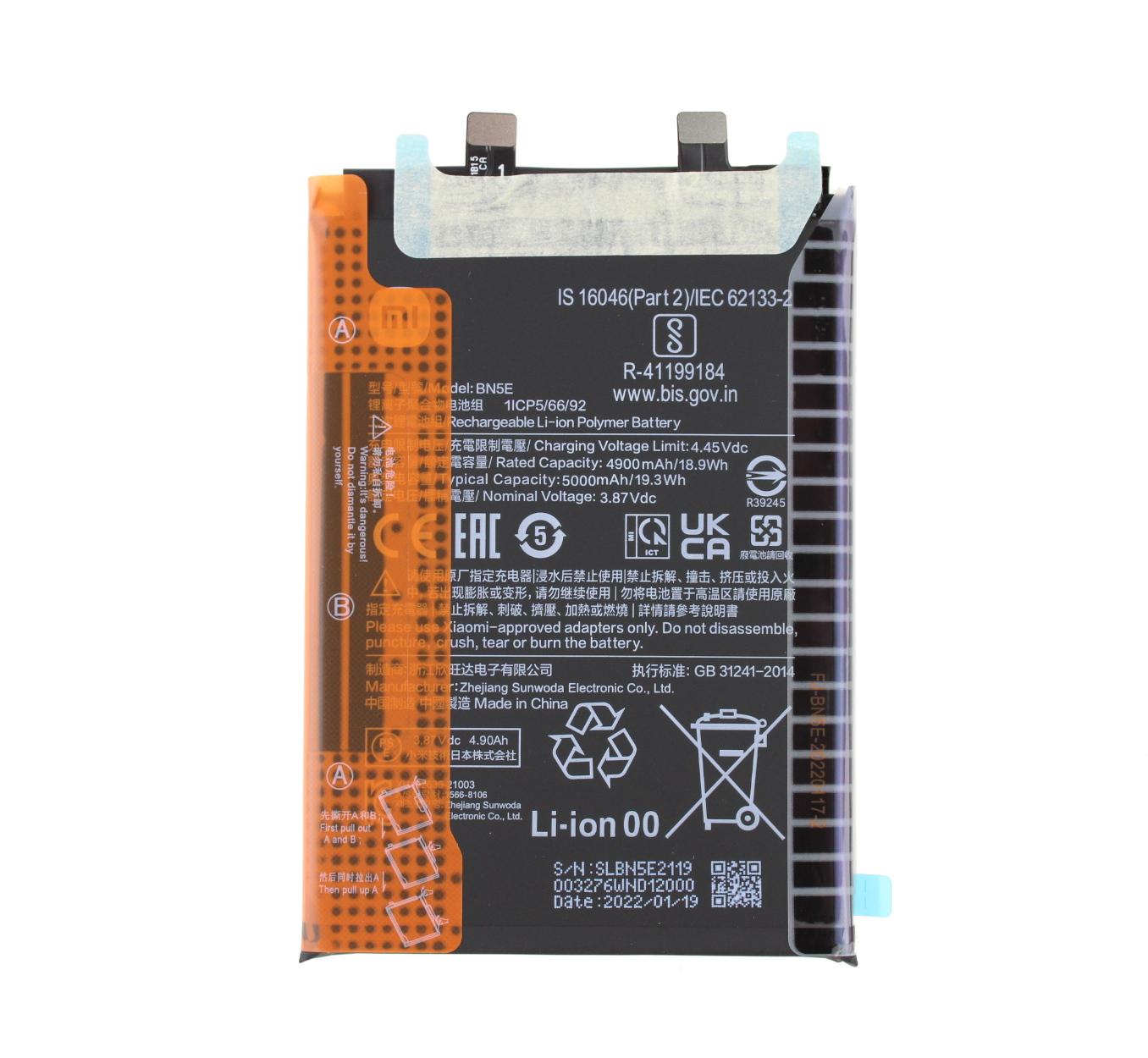 Original Battery BN5E Xiaomi Redmi Note 11 Pro / 11 Pro 5G