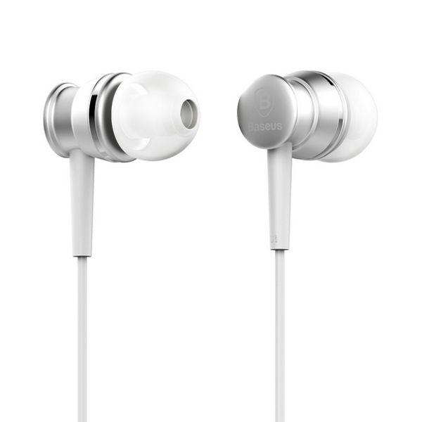 Lark Series wired earphones Baseus WEBASEEJ-LA0S silver