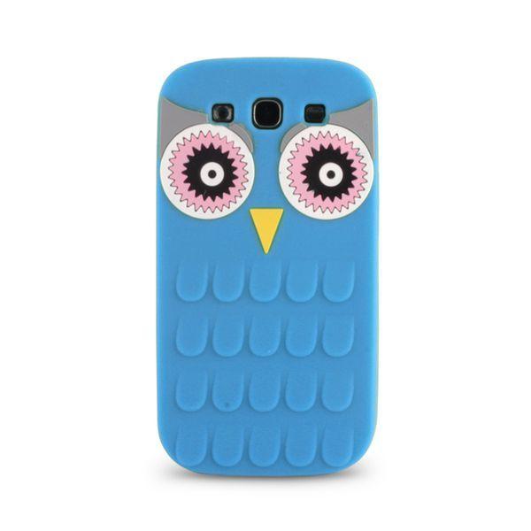 Silikonový obal Sony Xperia M4 modrý animal 3d owl