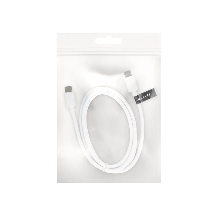 CABLE   USB  TYP-C / TYP-C  WHITE