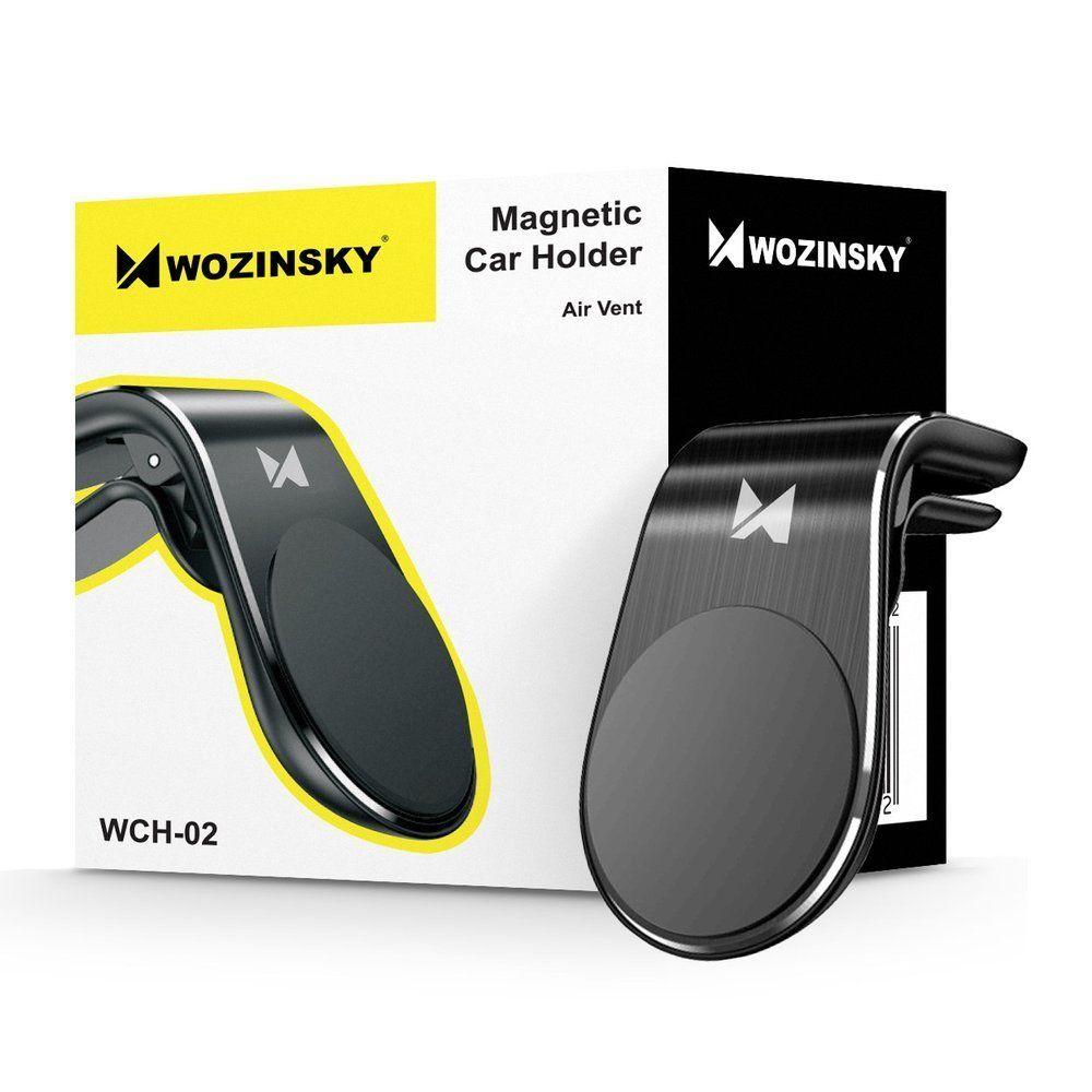 Wozinsky Universal Magnetic Car Bracket Mount Phone Holder for Air Outlet black (WCH-02)