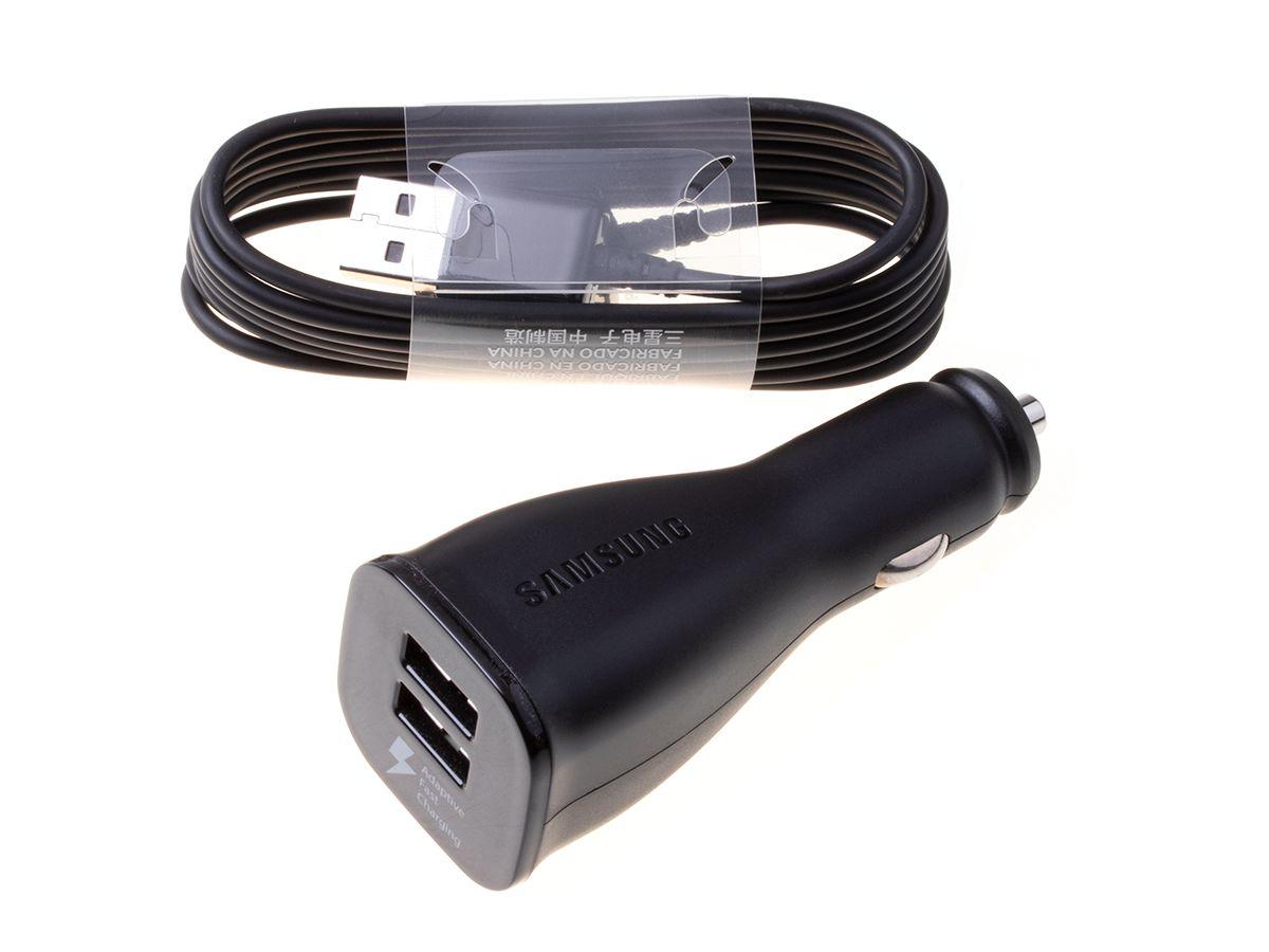 Car charger 2x USB + cable Typ C