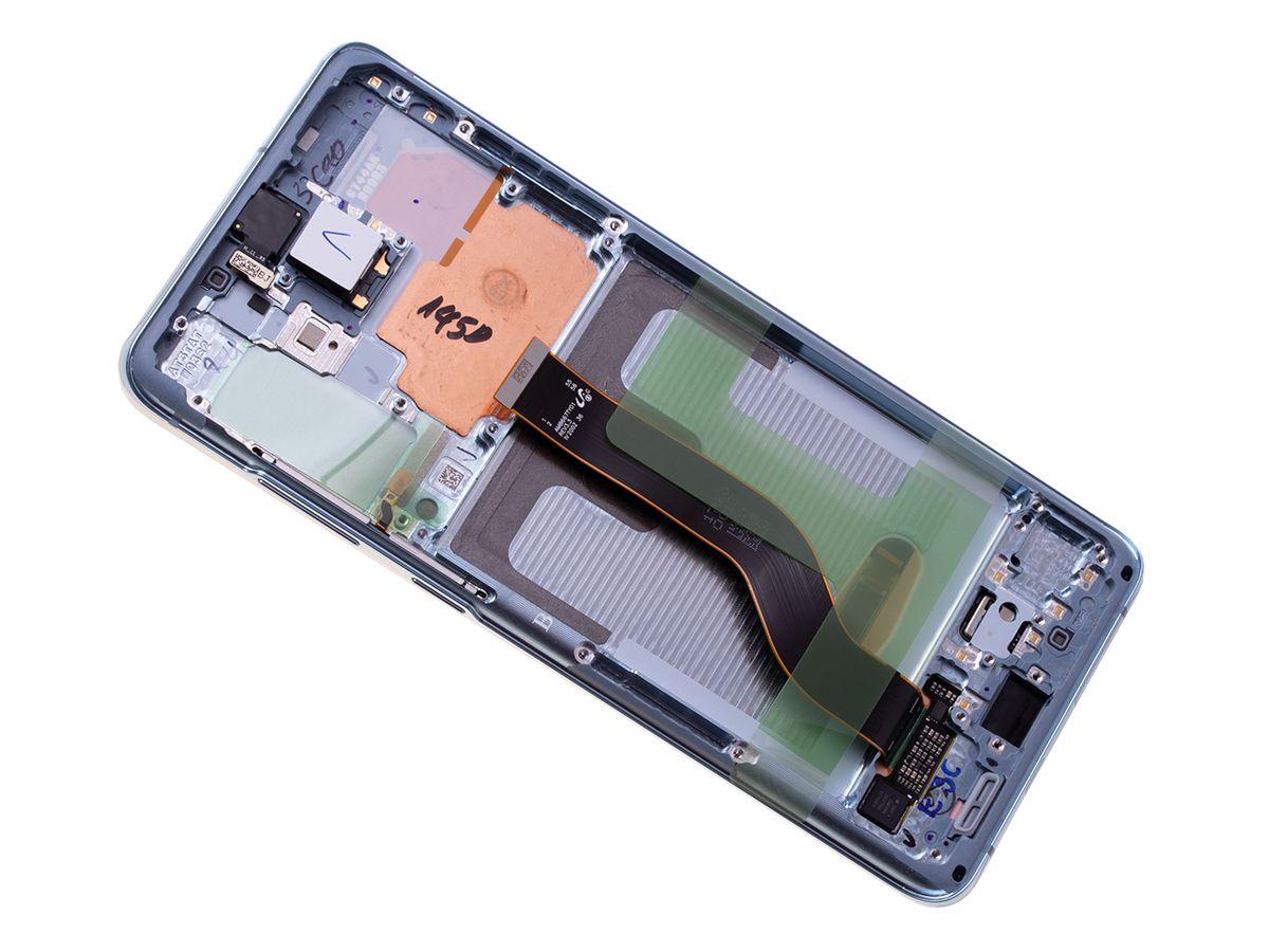 ORYGINALNY Wyświetlacz LCD + ekran dotykowy Samsung SM-G985 Galaxy S20 Plus - niebieski