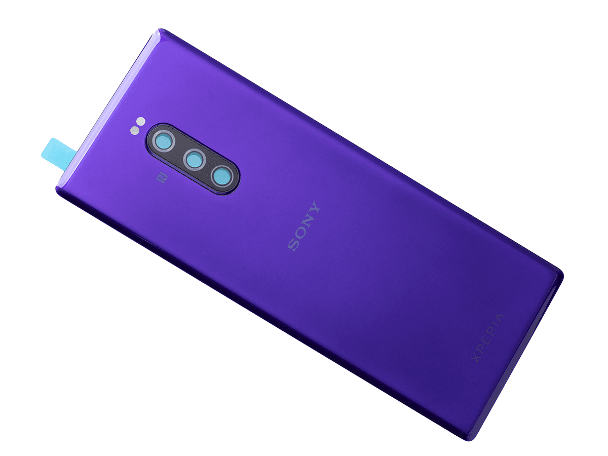 Originál kryt baterie Sony Xperia 1 - Sony Xperia 1 Dual SIM fialový + lepení