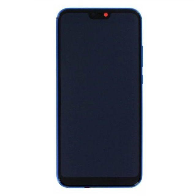 Wyświetlacz LCD + Ekran dotykowy Huawei P20 Lite niebieski + ramka
