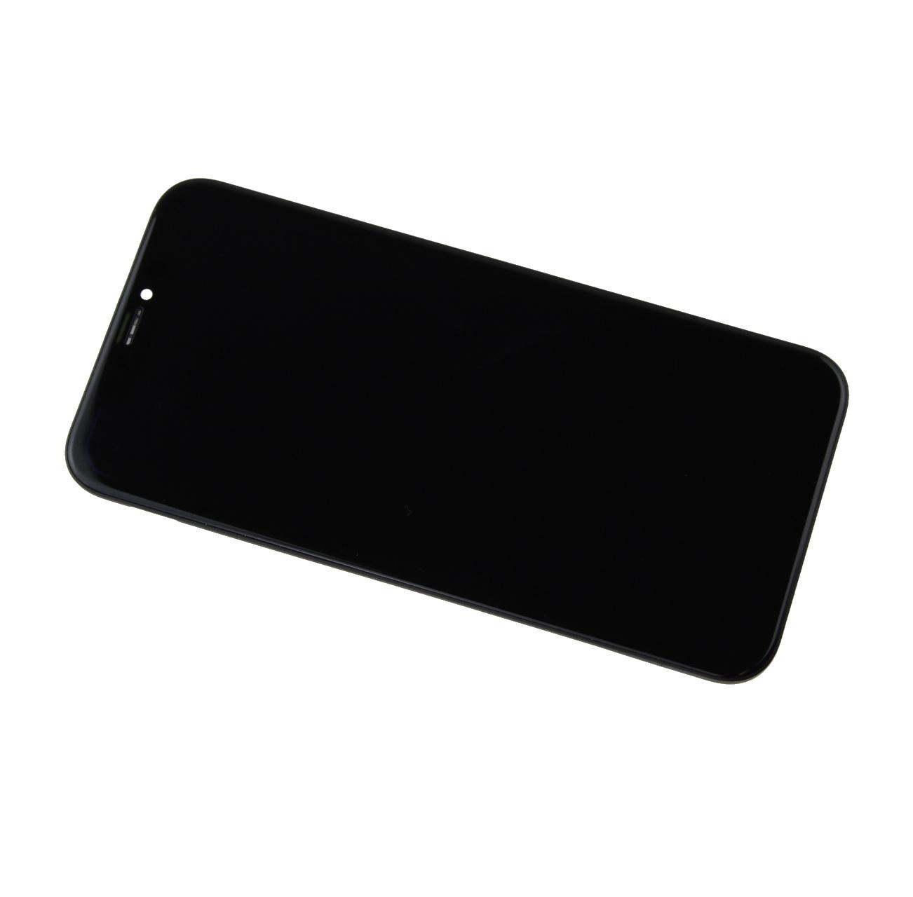 Oryginalny Wyświetlacz LCD + Ekran dotykowy iPhone Xr czarny (Wymieniona szyba)