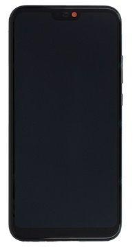 Wyświetlacz LCD + Ekran dotykowy Huawei P20 Lite czarny + ramka
