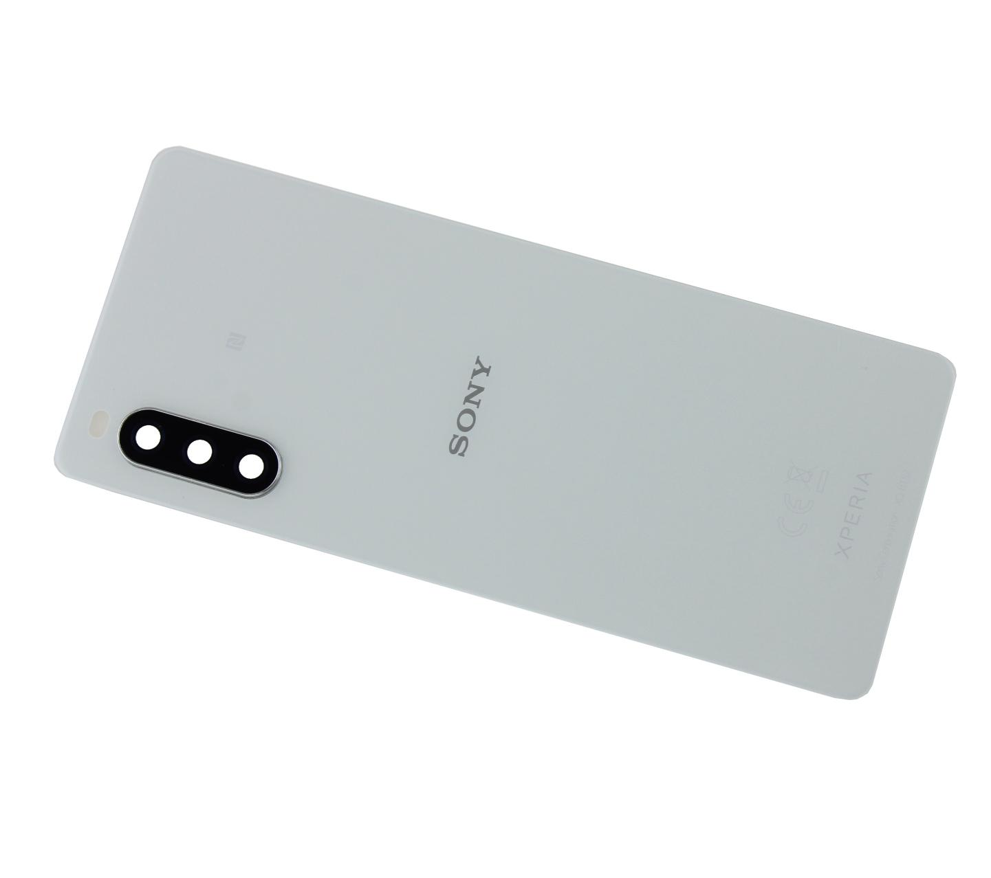 Oryginalna Klapka baterii Sony Xperia 10 (III) - biała (demontaż) Grade A