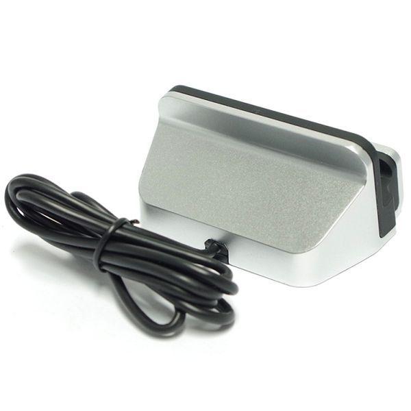 Micro USB docking station silver.