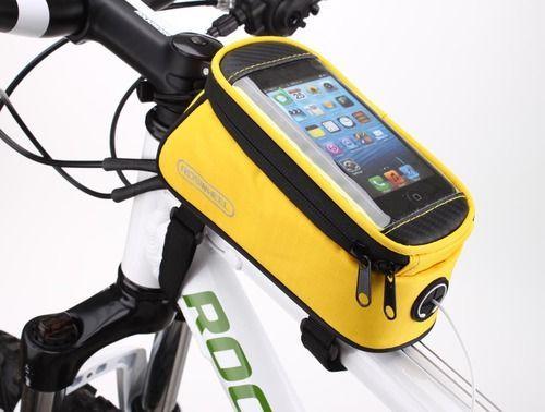 Taška na kolo pro mobil na rám M 4,8 žlutá ROSWHEEL