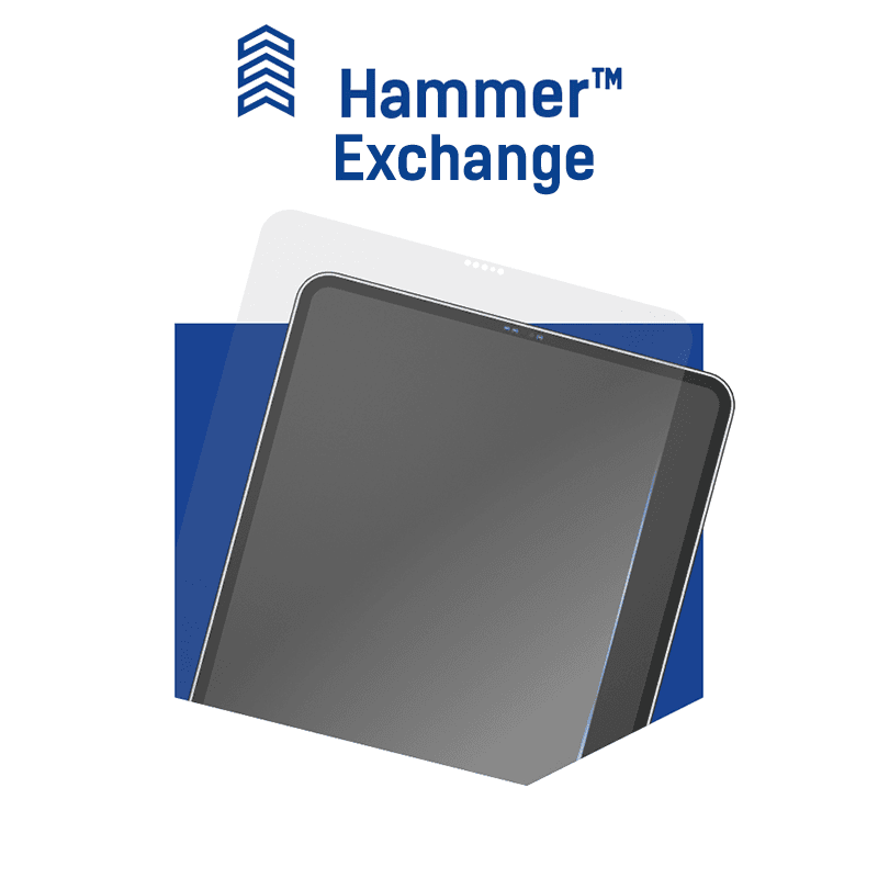 Folia ochronna 3mk all-safe tablet - Hammer dla tabletów Exchange - 5 sztuk