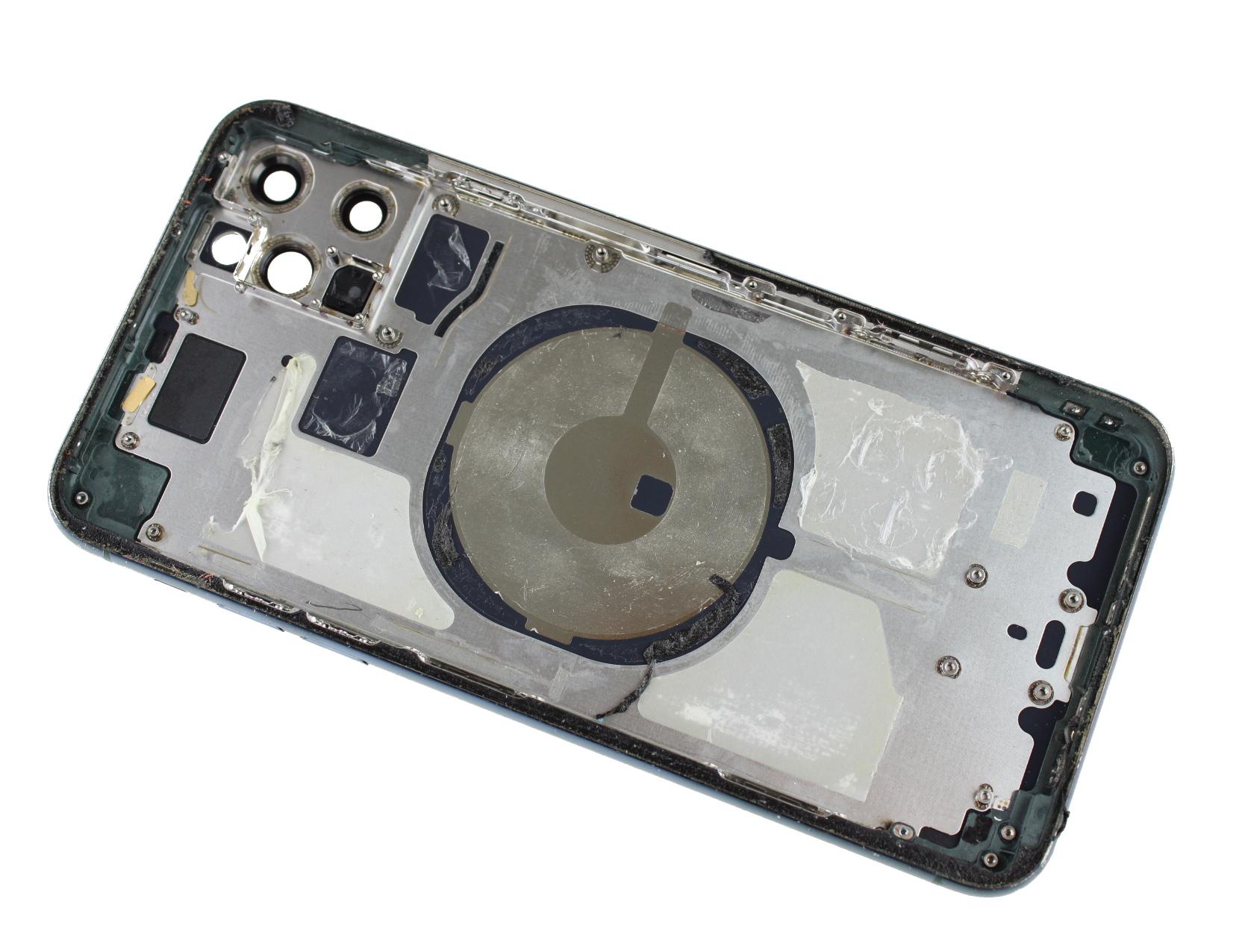 Original back cover with frame iPhone 11 Pro green (Disassembly)