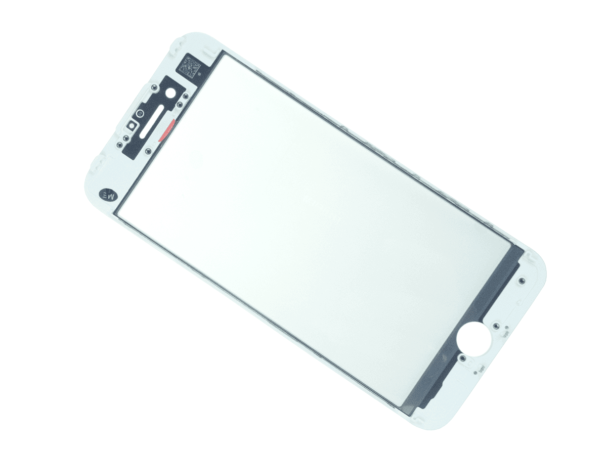 LCD Sklíčko + rámeček + OCA lepidlo iPhone 8G bílé - sklíčko displeje