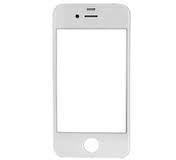 Sklíčko displeje iPhone 4G bílé