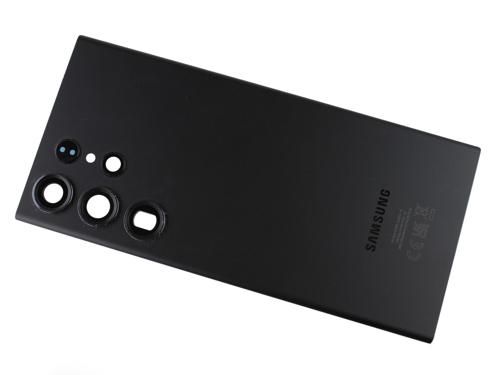 Originál kryt baterie Samsung Galaxy S23 Ultra SM-G918 černý - demontovaný díl Grade A
