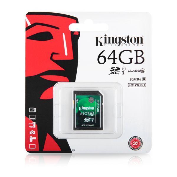 Paměťová karta SD 64GB 10 class KINGSTON